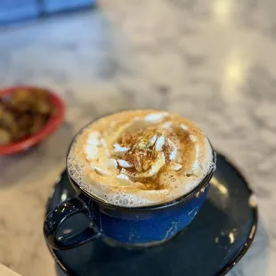 Banana foster latte