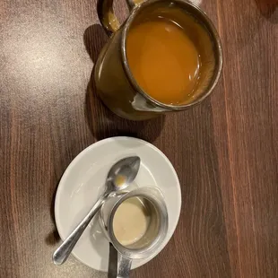 Oat milk with coffee