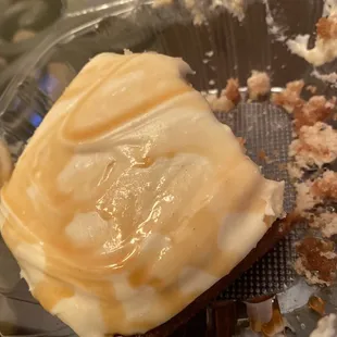 Horchata Frosting Spice Cake! Delicious!!!! This is after eating half.