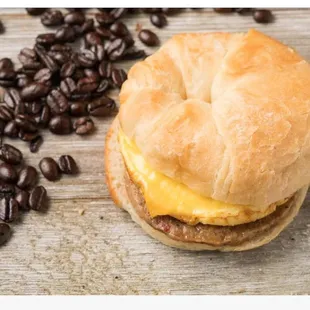Egg, Sausage &amp; Cheese Croissant