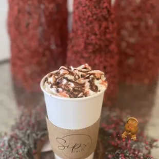 a cup of hot chocolate