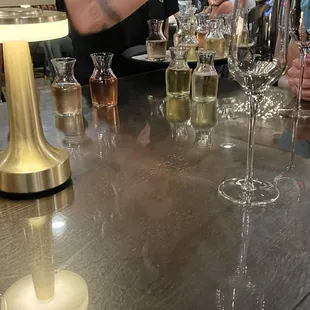 Different wine flights