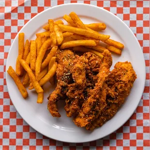 5pc Chicken Tenders with Sir Chicken Spicy Fries