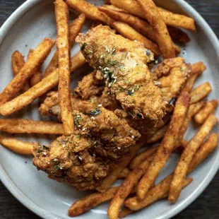 Three Piece Chicken Tenders with Sir Chicken Seasoned Fries