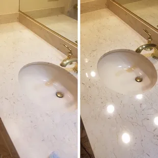 before and after cleaning