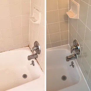 before and after cleaning