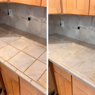 before and after cleaning