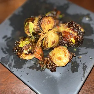 Excellent sweet chili Brussels sprouts. Cooked to perfection.