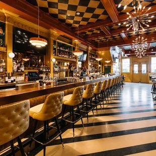 the interior of a restaurant