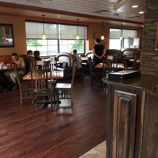 Left side of restaurant