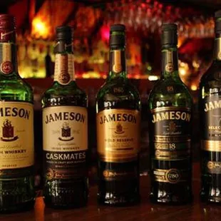 a selection of jamesons