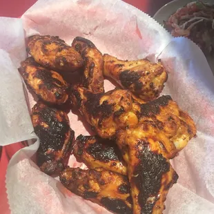 BBQ wings were pretty good and I liked that they were grilled and not drenched in sauce!