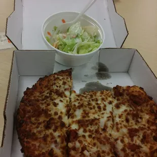 Pizza and salad lunch special!!