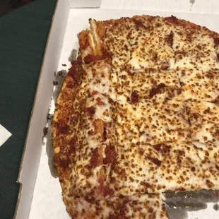 Urggg customer service skills improve because its unsettling. Passive aggressive pizza shifting