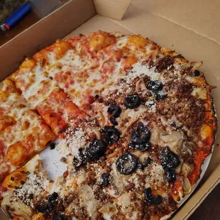 pizza, food