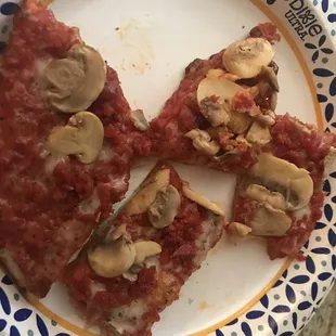 Pepperoni and mushroom