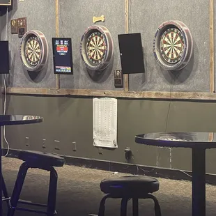darts and darts on the wall