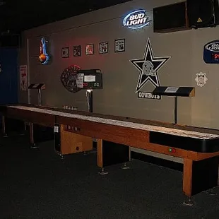 Shuffleboard at Sir Winston's Pub