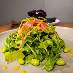 a plate of salad