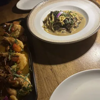 Mushroom Marsala tagliatelle