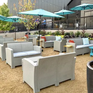 Siren Rock Brewing Company beer garden.