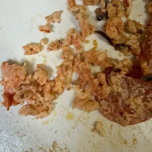 This is the cheese that I took off of the pizza