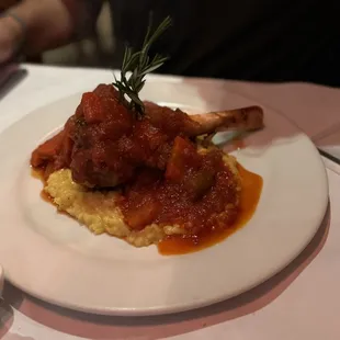 Special: lamb osso bucco with risotto