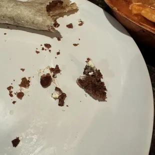 Baleada with dry beans