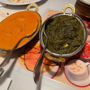 83. Paneer Tikka Masala 88. Saag Paneer