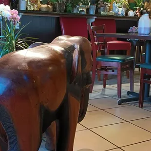 Friendly wooden neighbor