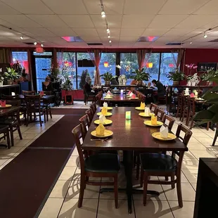 They have space for larger dinner parties.