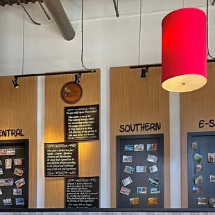 the restaurant's seating area