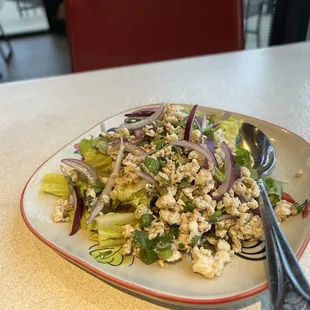 Small portions so be prepared