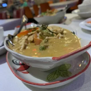 Chicken and vegetable Panang Curry