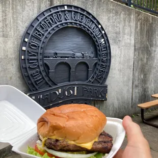 Half Pound Cheeseburger