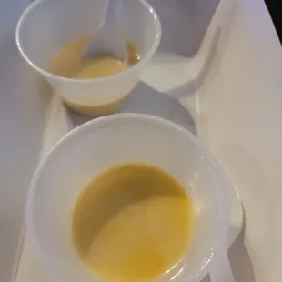 Taste of their lobster bisque! Very good. Light and creamy.