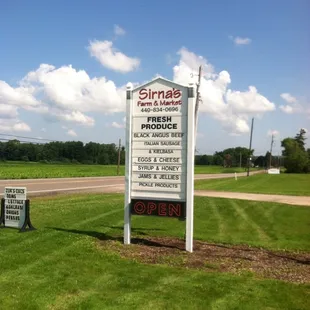 Sign at the road