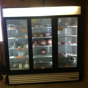 Cold case with local meats, homemade sausage, ohio city pasta and more