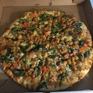 Just got the Cajun shrimp pizza they created for lent, seriously so good. I&apos;m now hoping Sirnas puts it on the permanent menu!