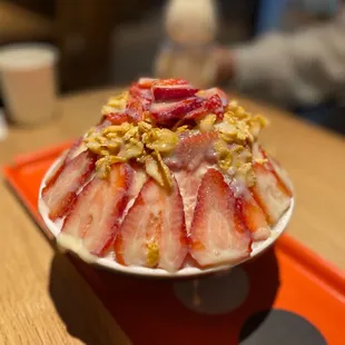 Strawberry bingsoo