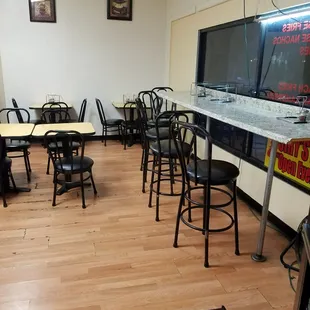 Remodeled dining room. Smaller now