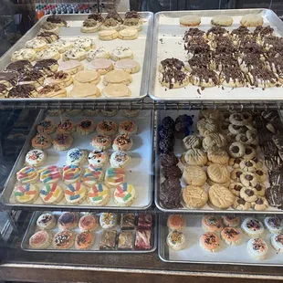 They bag them up at the end of the day and sell them as half off trays the next day.