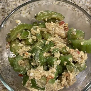 Ampalaya(bitter melon) with egg