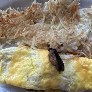 Cheese Customize Your Omelette with Hash Browns