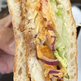 Chicken Sandwich - side shot