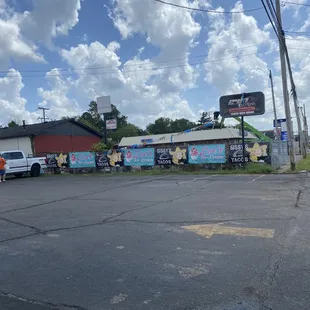 outside