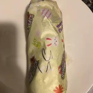 Presentation of Egg Roll ( This is one Egg Roll)