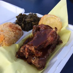 Fried ribs.  $15 for three ribs