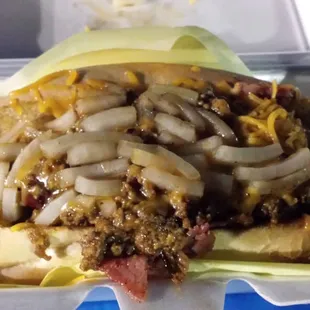 Hot mess sandwich very tasty.