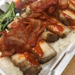 Spicy pork belly plate (special of the day)